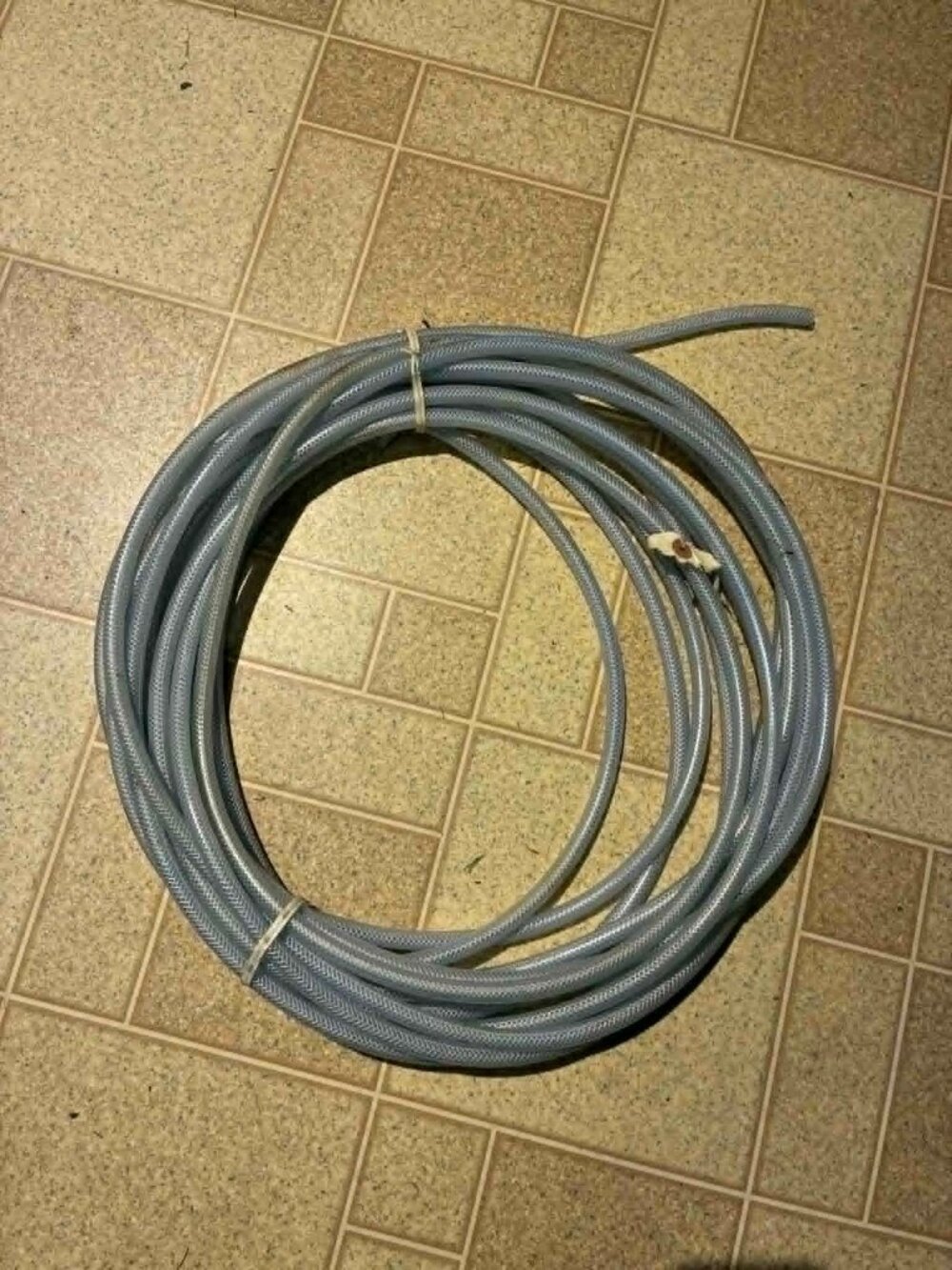 1/4" ID 50 Ft High Pressure Braided PVC Tubing Clear Hose Braid Reinforced NEW